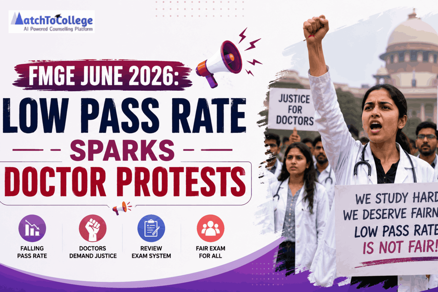 FMGE June 2026: Low Pass Rate Sparks Doctor Protests