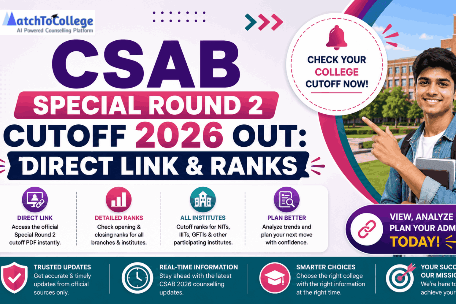 CSAB Special Round 2 Cutoff 2026 Out: Direct Link & Ranks