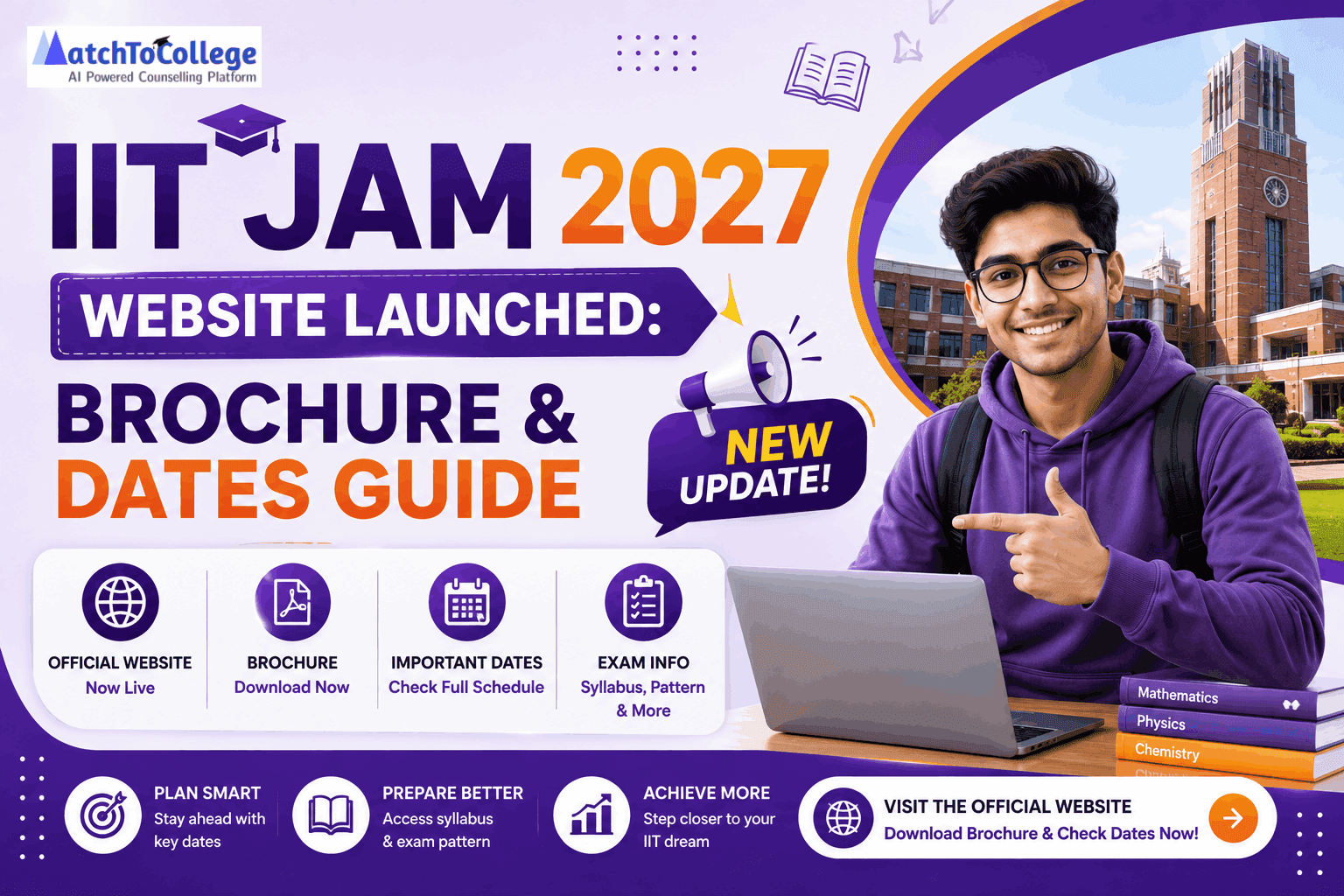 IIT JAM 2027 Website Launched: Brochure & Dates Guide