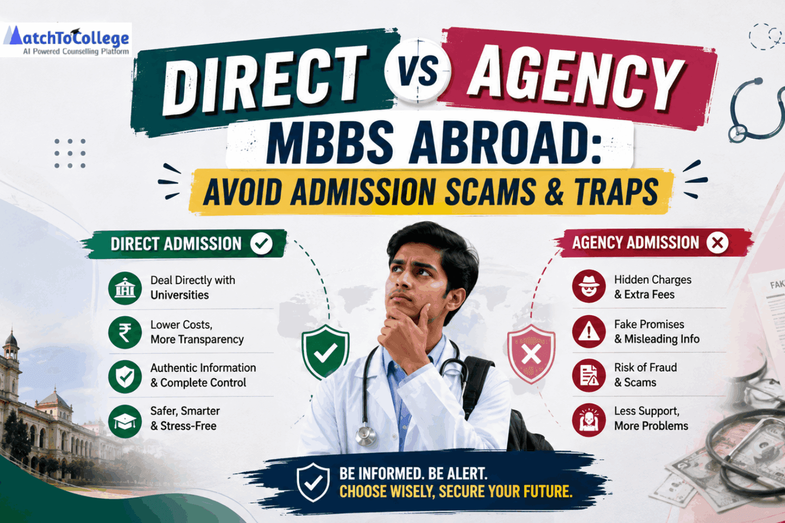 Direct vs Agency MBBS Abroad: Avoid Admission Scams & Traps
