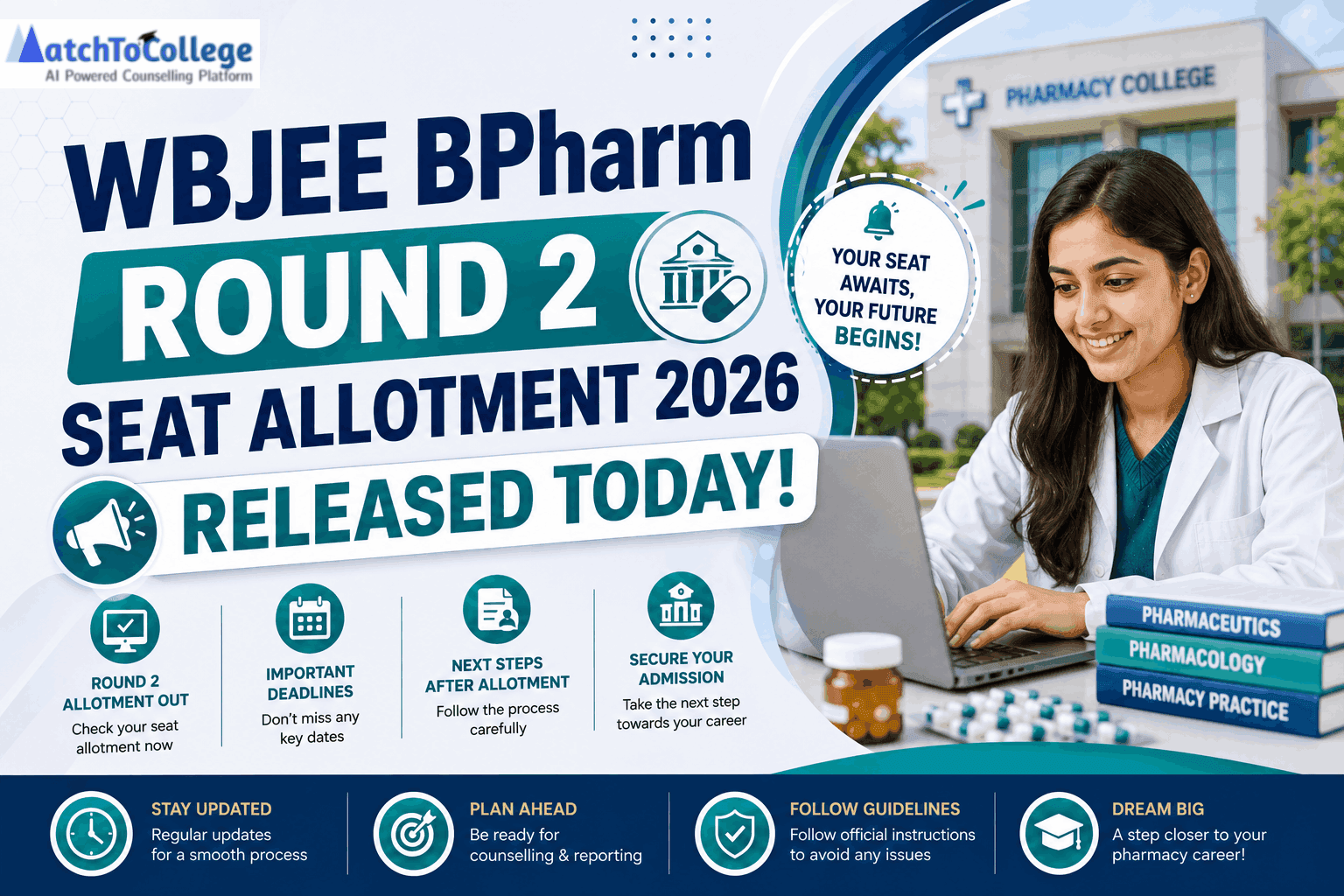 WBJEE BPharm Round 2 Seat Allotment 2026 Released Today