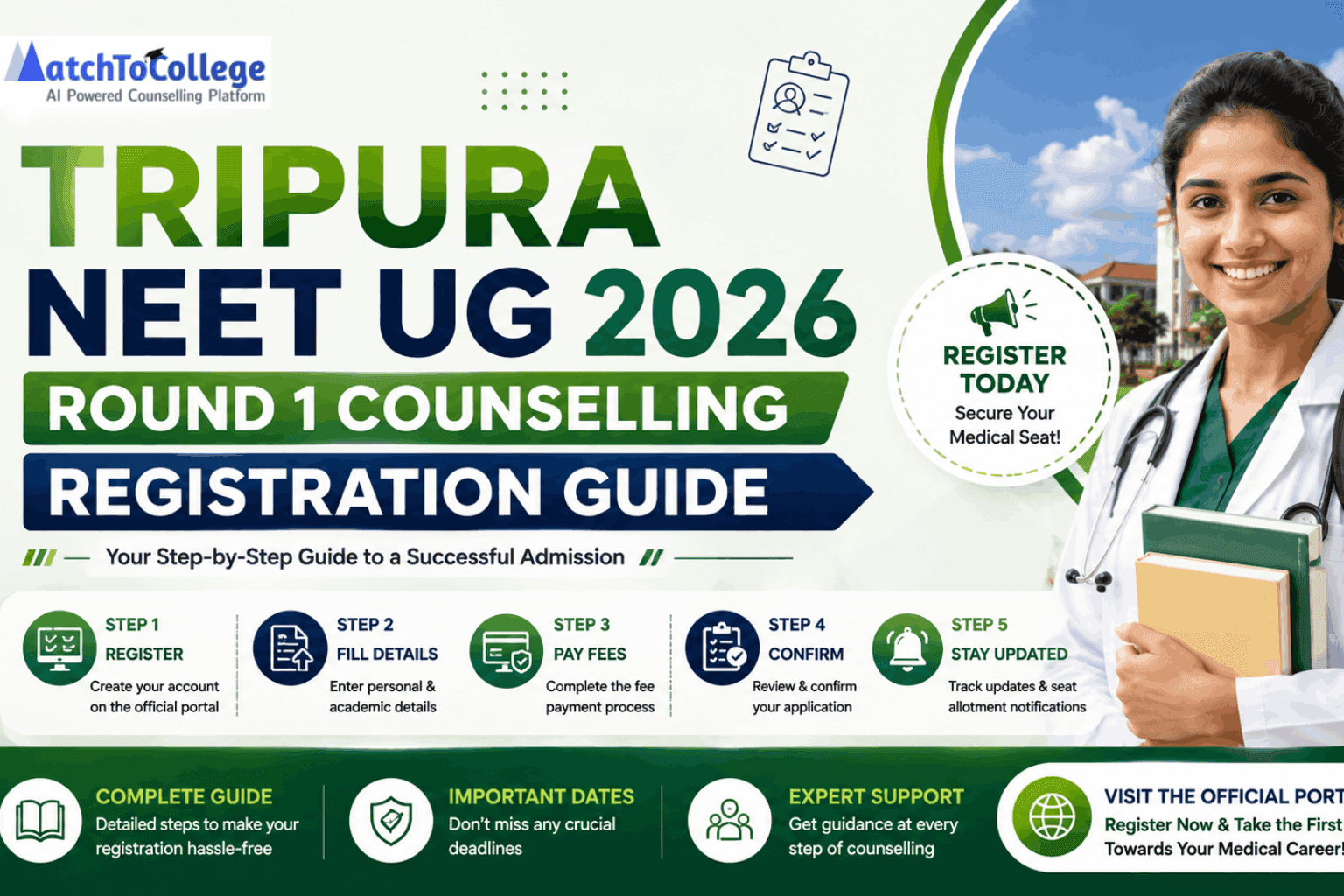 Tripura NEET UG 2026 Round 1 Counselling Registration Guide