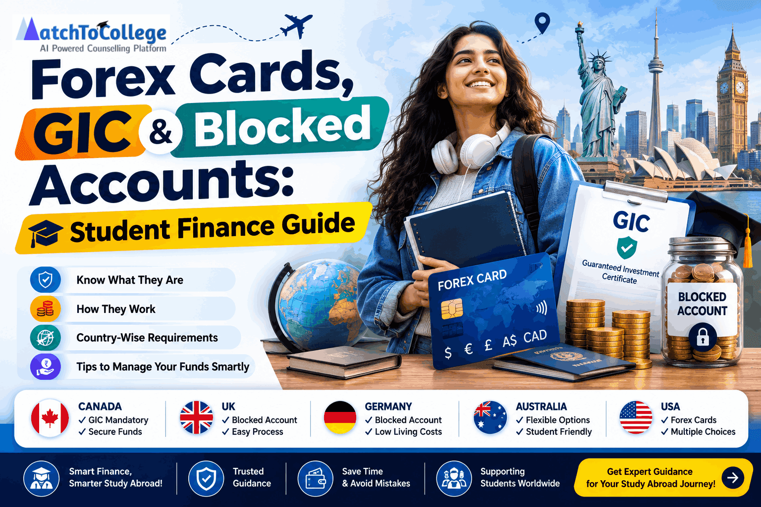 Forex Cards, GIC & Blocked Accounts: Student Finance Guide