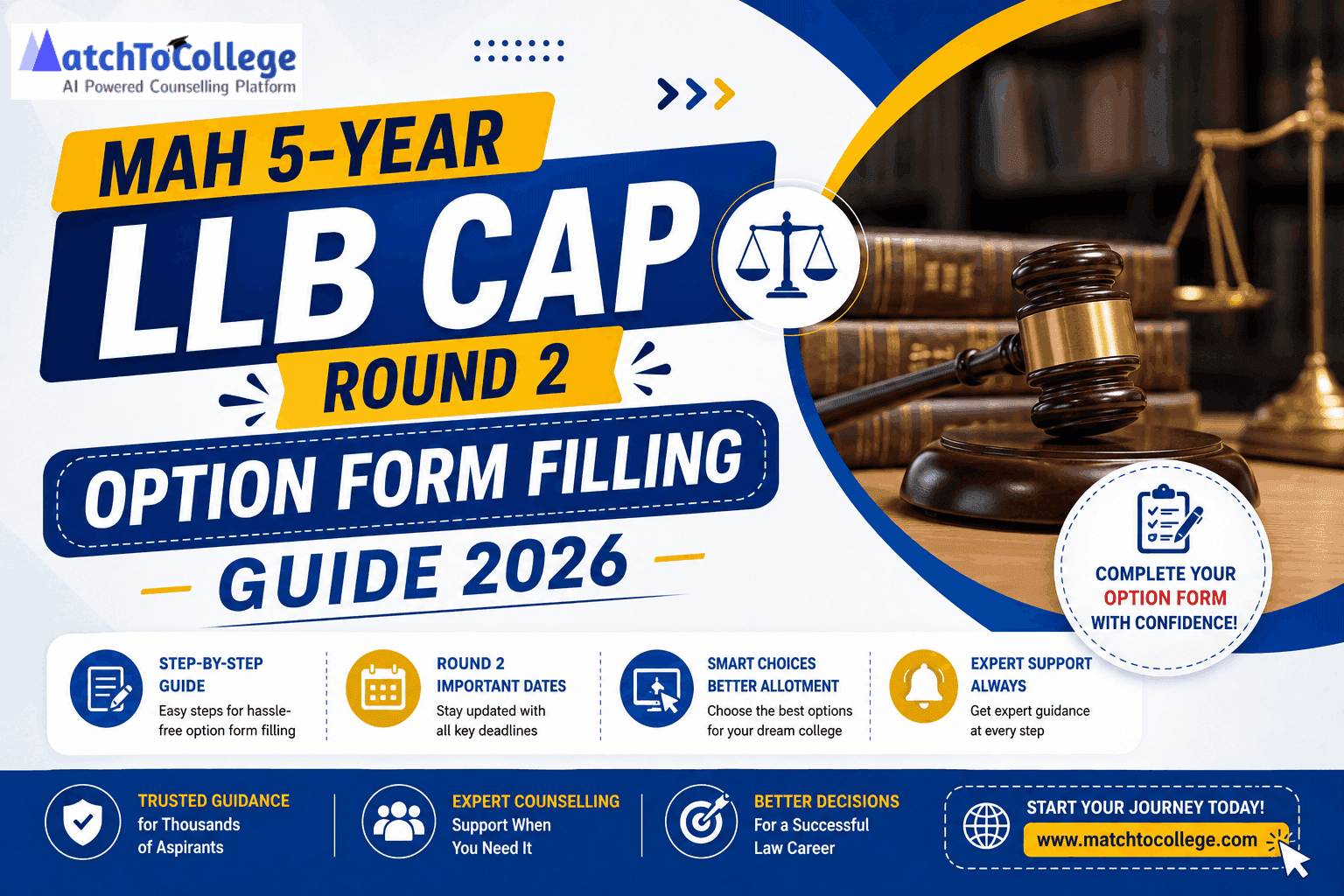 MAH 5-Year LLB CAP Round 2: Option Form Filling Guide 2026