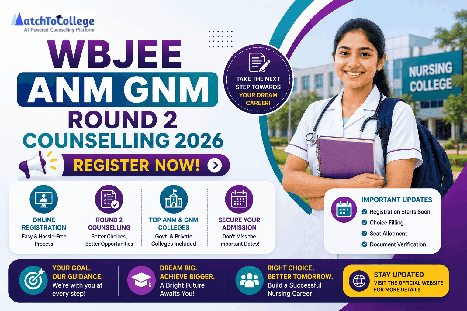 WBJEE ANM GNM Round 2 Counselling 2026: Register Now