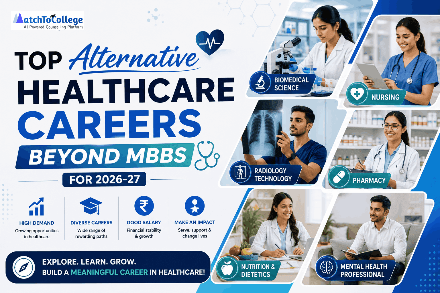 Top Alternative Healthcare Careers Beyond MBBS for 2026-27