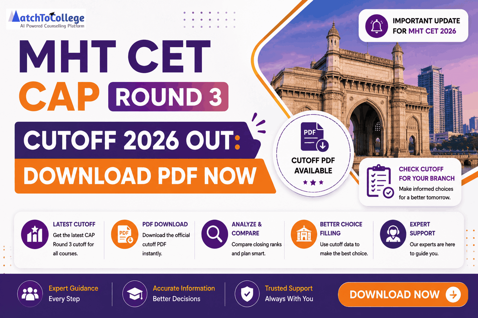 MHT CET CAP Round 3 Cutoff 2026 Out: Download PDF Now