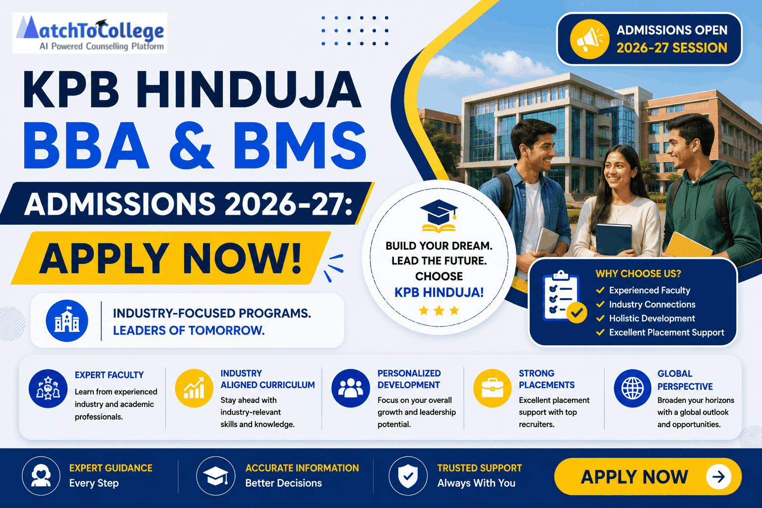 KPB Hinduja BBA & BMS Admissions 2026-27: Apply Now