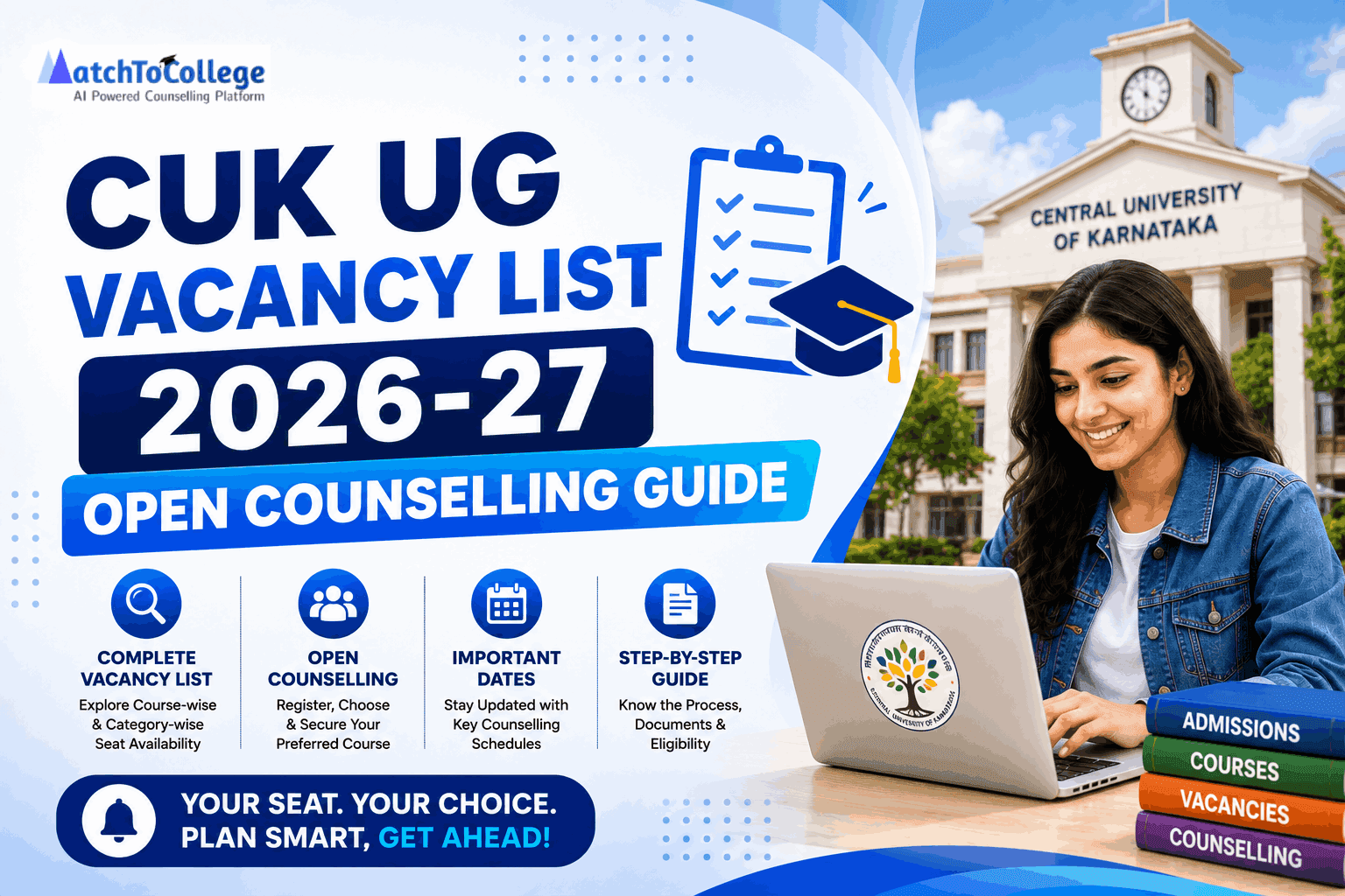 CUK UG Vacancy List 2026-27: Open Counselling Guide