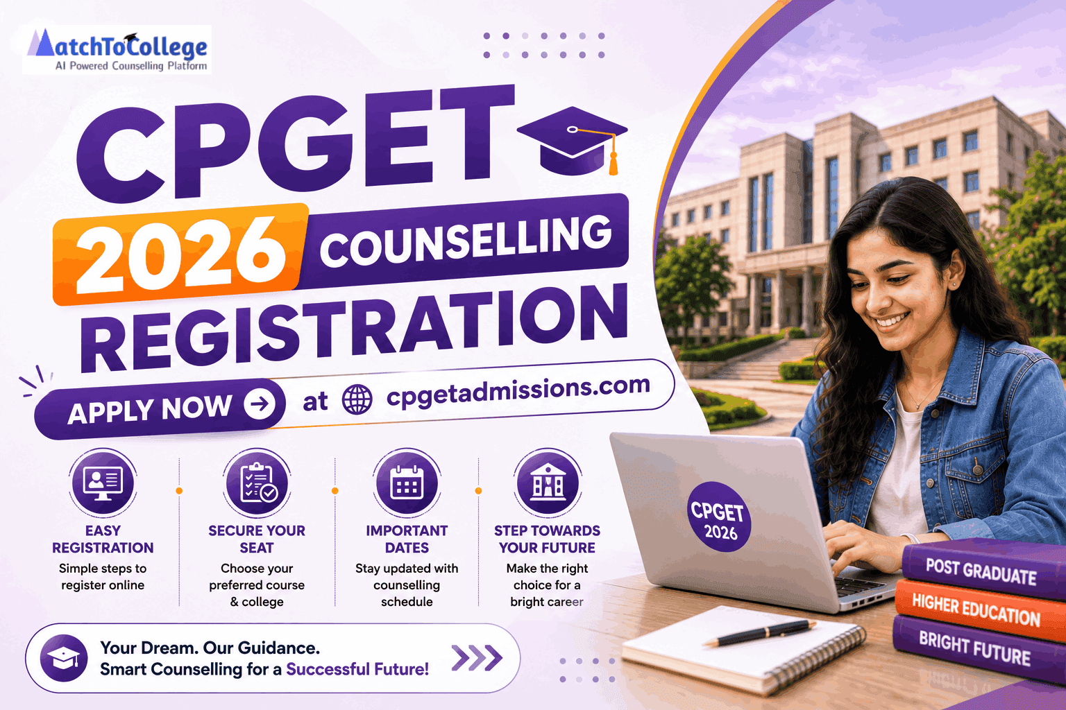 CPGET 2026 Counselling Registration: Apply Now at cpgetadmissions.com