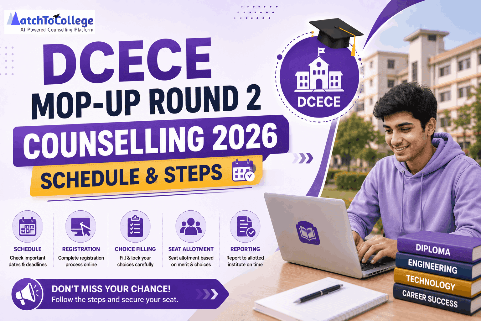 DCECE Mop-Up Round 2 Counselling 2026: Schedule & Steps