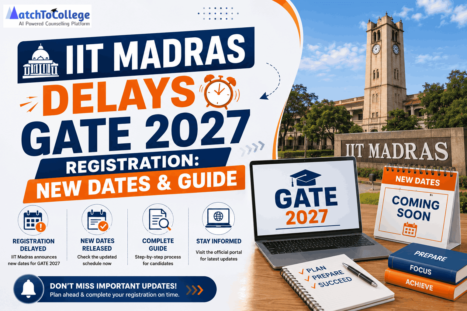 IIT Madras Delays GATE 2027 Registration: New Dates & Guide