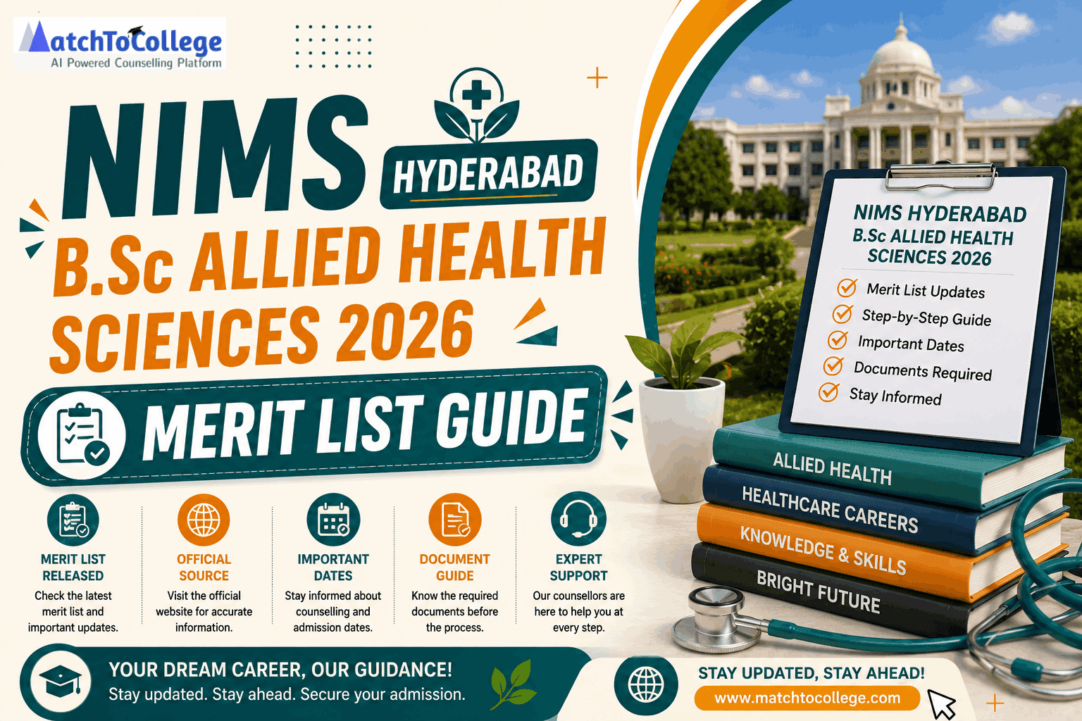 NIMS Hyderabad B.Sc Allied Health Sciences 2026 Merit List Guide