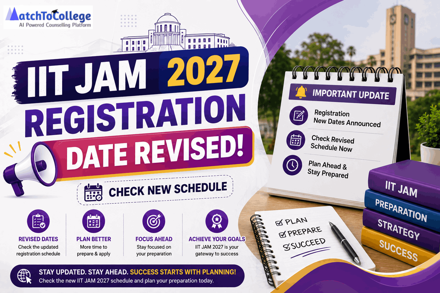 IIT JAM 2027 Registration Date Revised: Check New Schedule