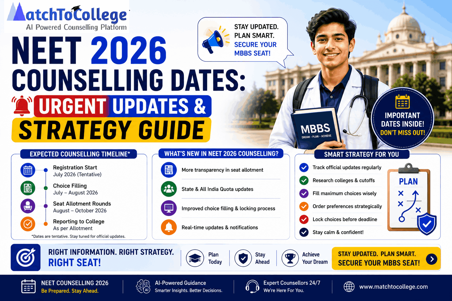 NEET 2026 Counselling Dates: Urgent Updates & Strategy Guide
