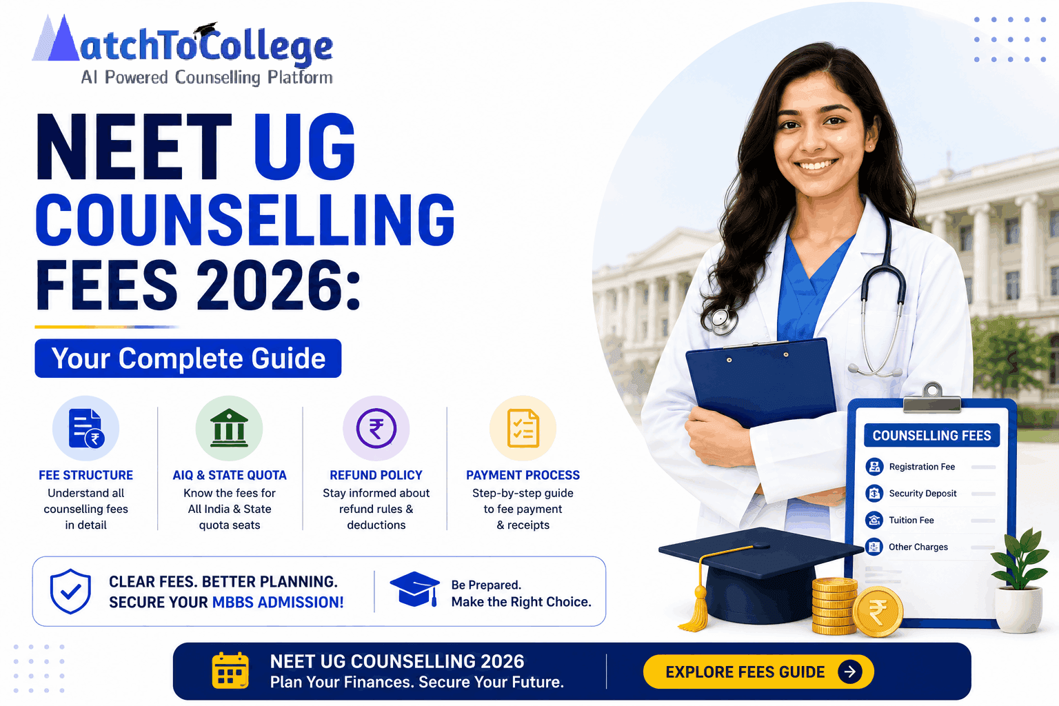 MBBS Counselling Fees 2026: Your Complete Guide