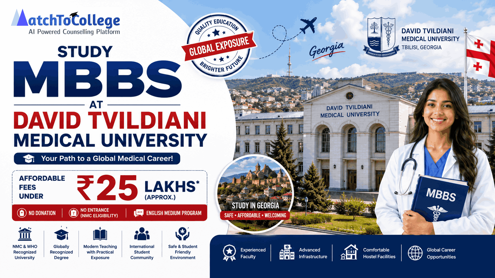 MBBS at David Tvildiani: 2025-26 Admissions Alert!