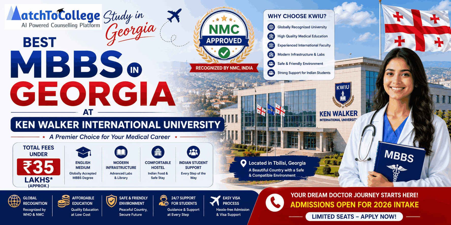 MBBS in Georgia 2025-26: Ken Walker University Update!