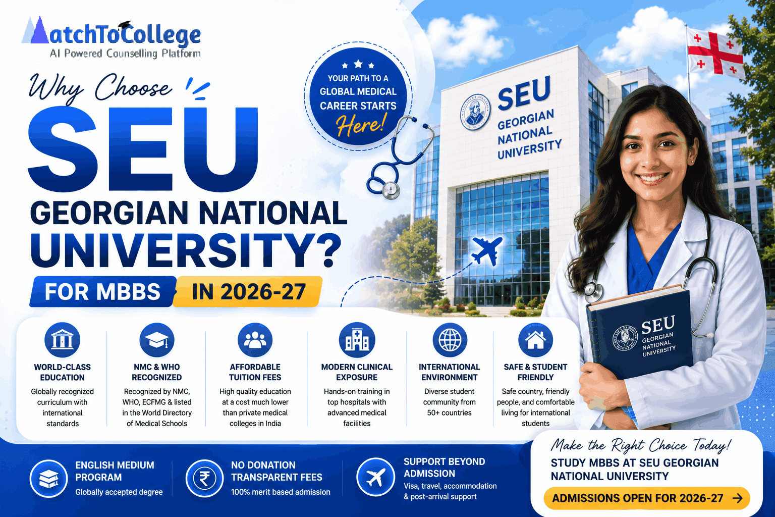 MBBS in Georgia 2026-27: Why SEU Georgian Uni?