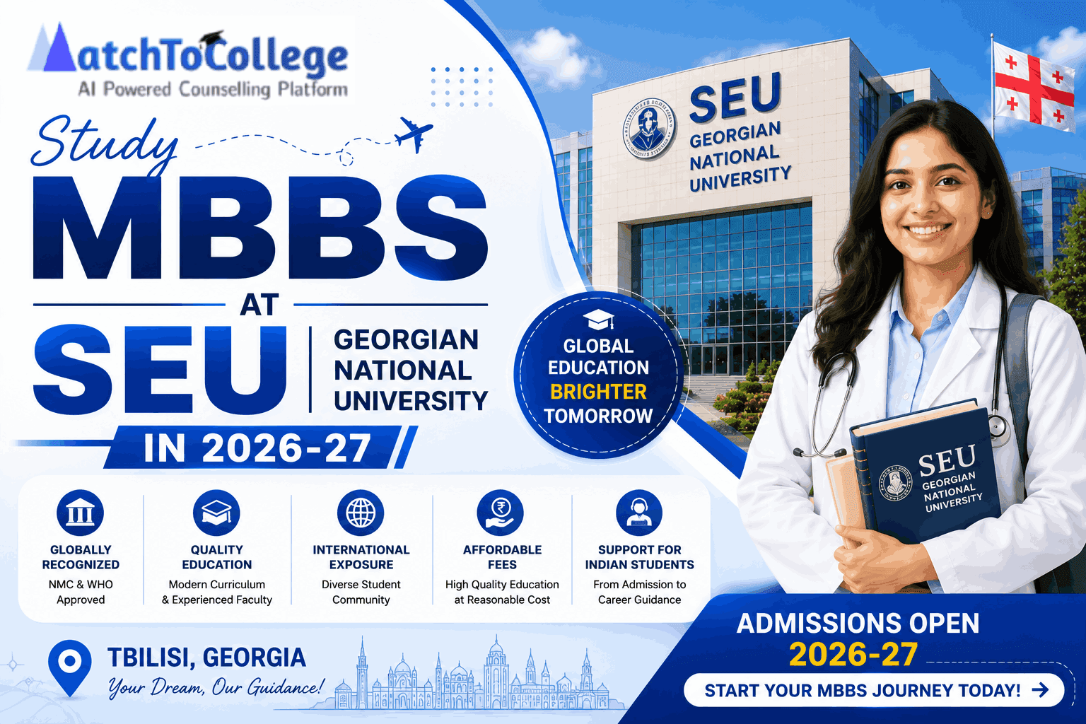 Study MBBS at SEU Georgian National University 2026-27