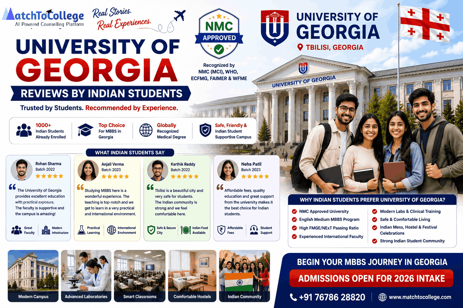 UGA 2025-26: Indian Student Reviews & Key Admission Updates
