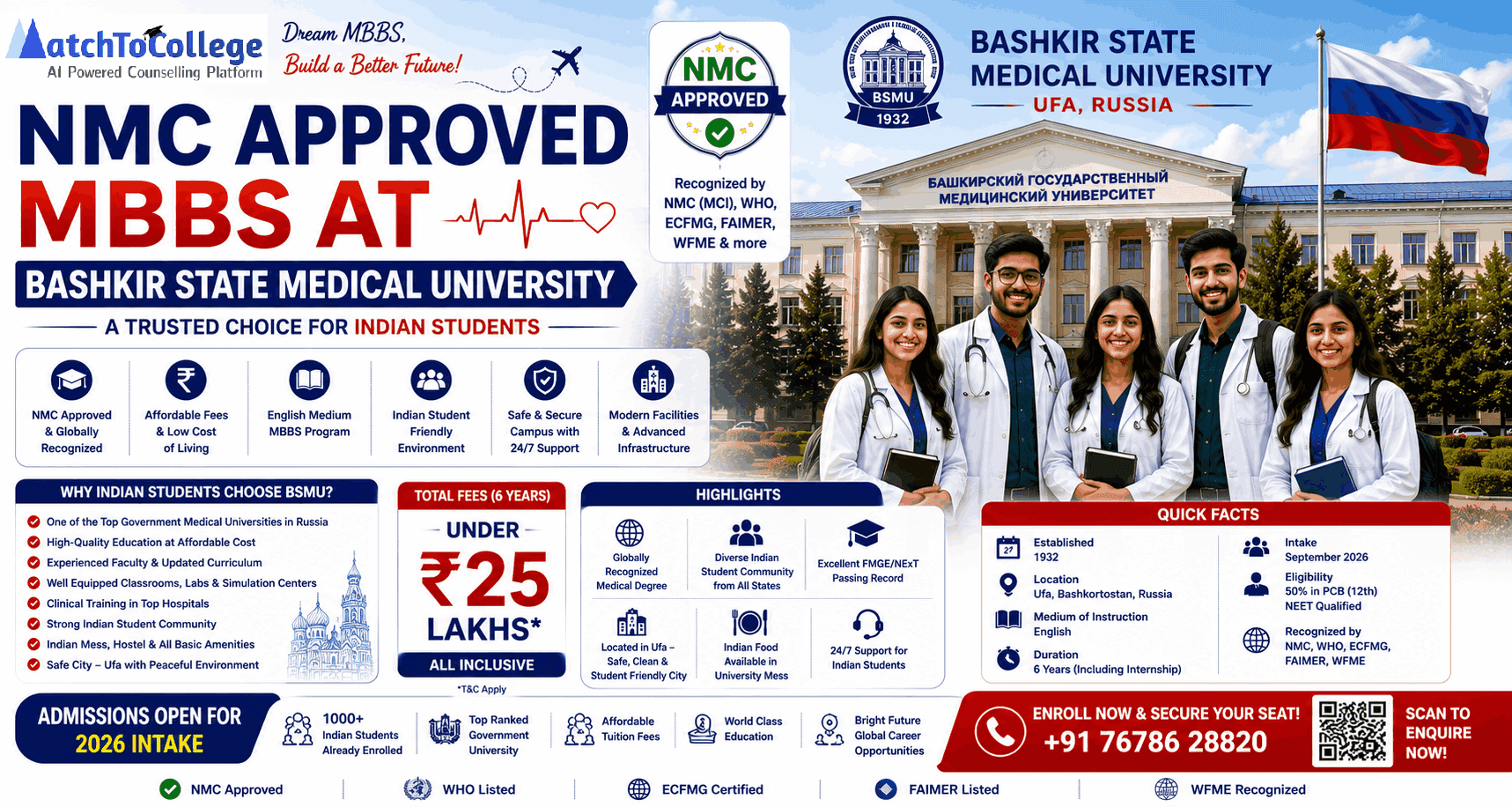 Urgent Update: NMC Approved MBBS at Bashkir State for 2025-26!