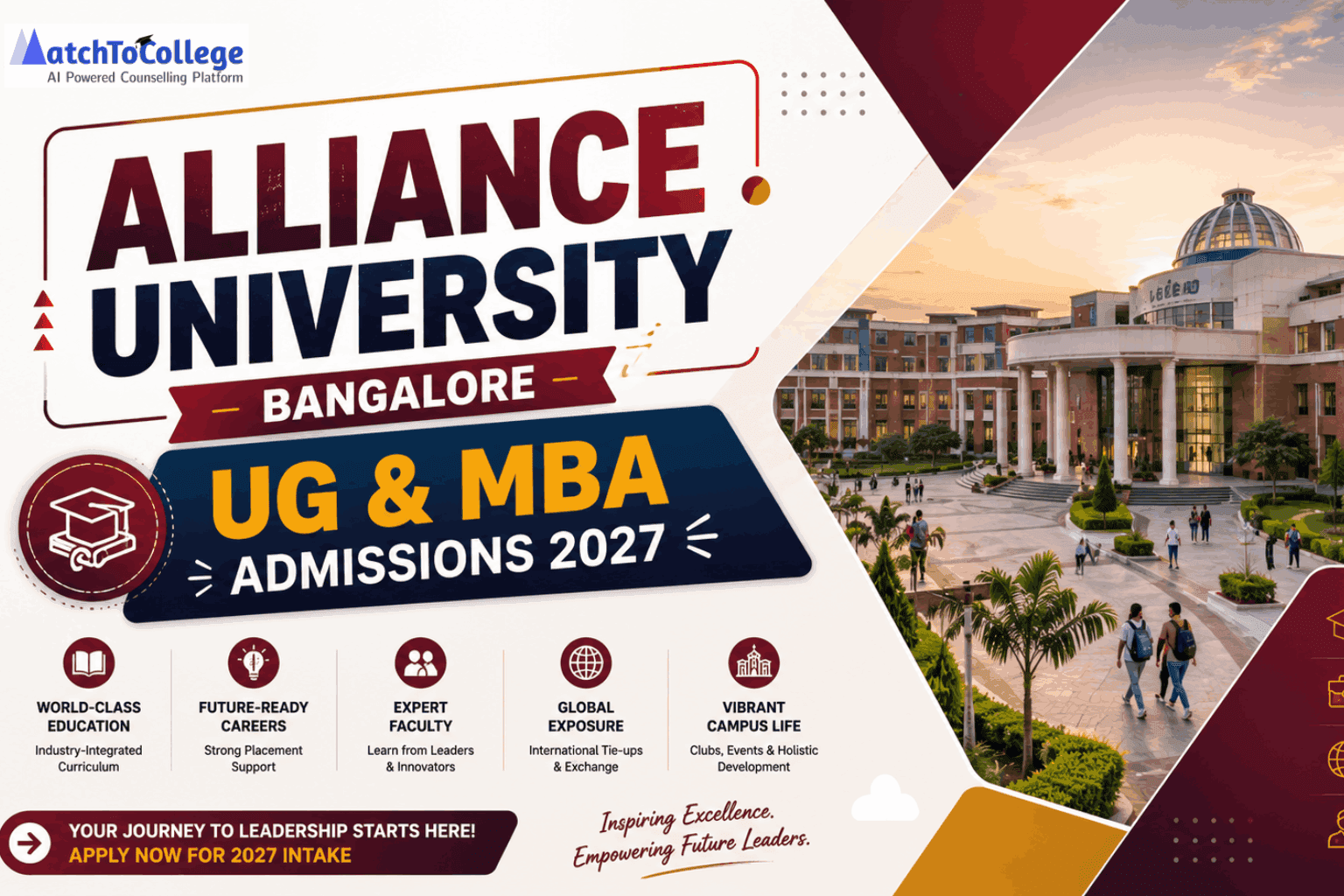 Alliance University Bangalore UG & MBA Admissions 2027