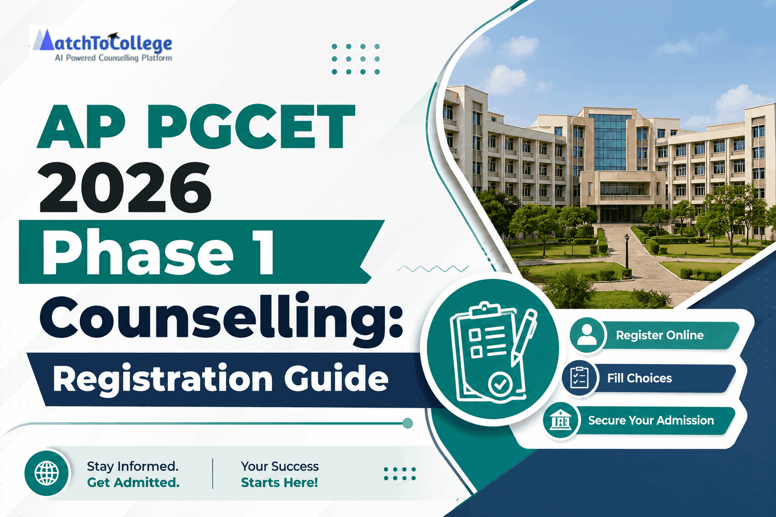 AP PGCET 2026 Phase 1 Counselling: Registration Guide