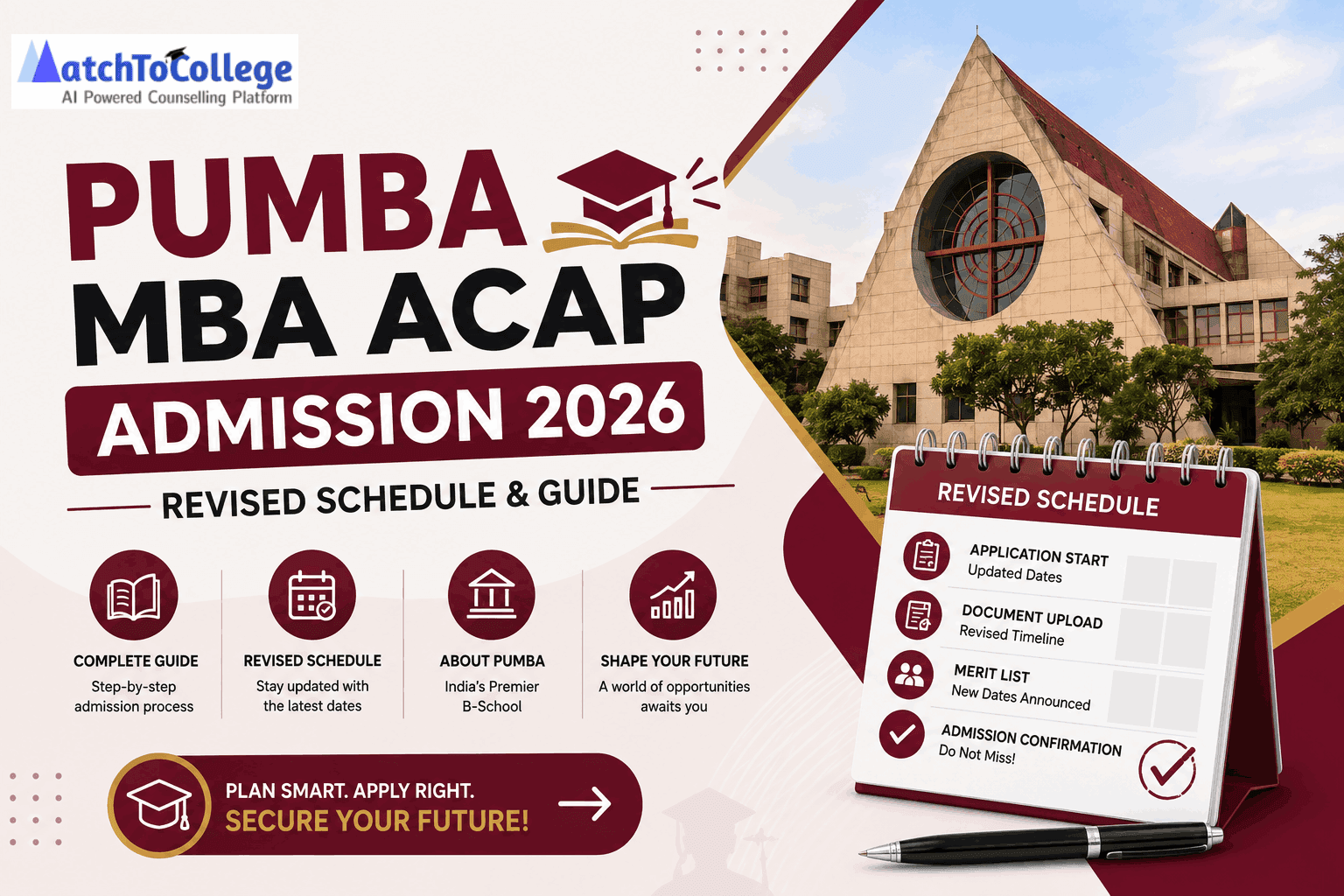 PUMBA MBA ACAP Admission 2026: Revised Schedule & Guide