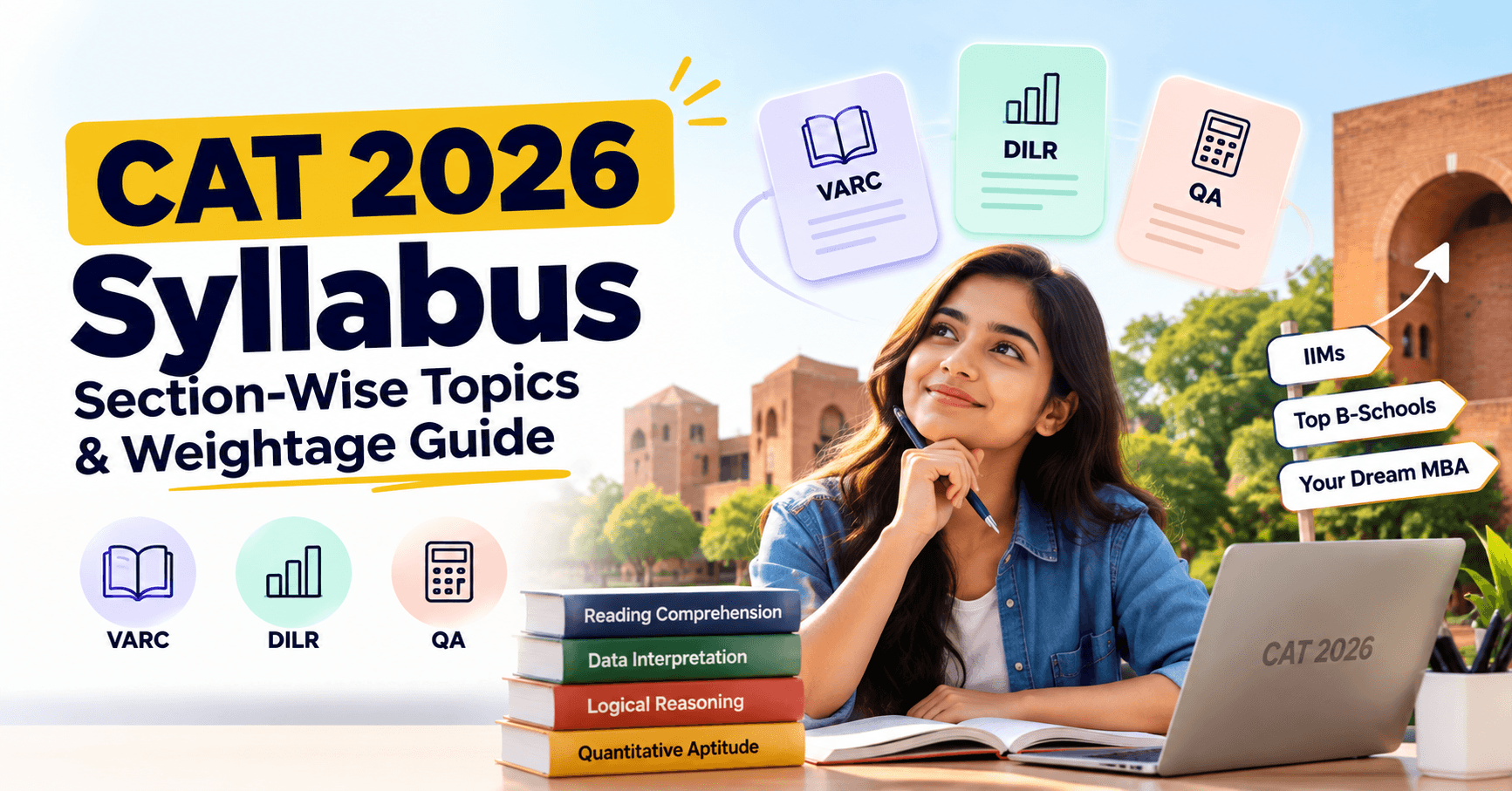 CAT 2026 Syllabus: Section-Wise Topics & Weightage Guide