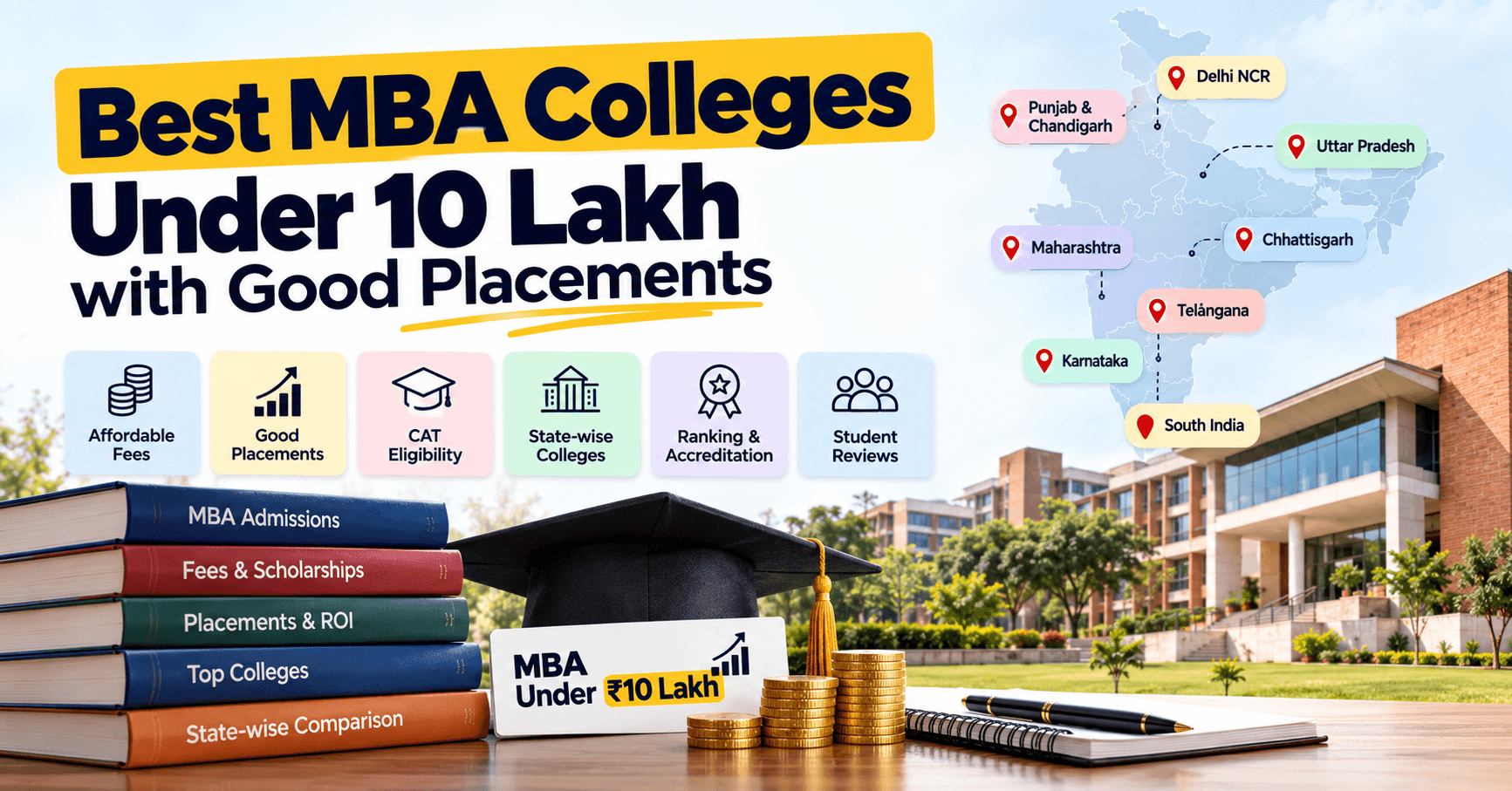 Best MBA Colleges Under 10 Lakh with Good Placements