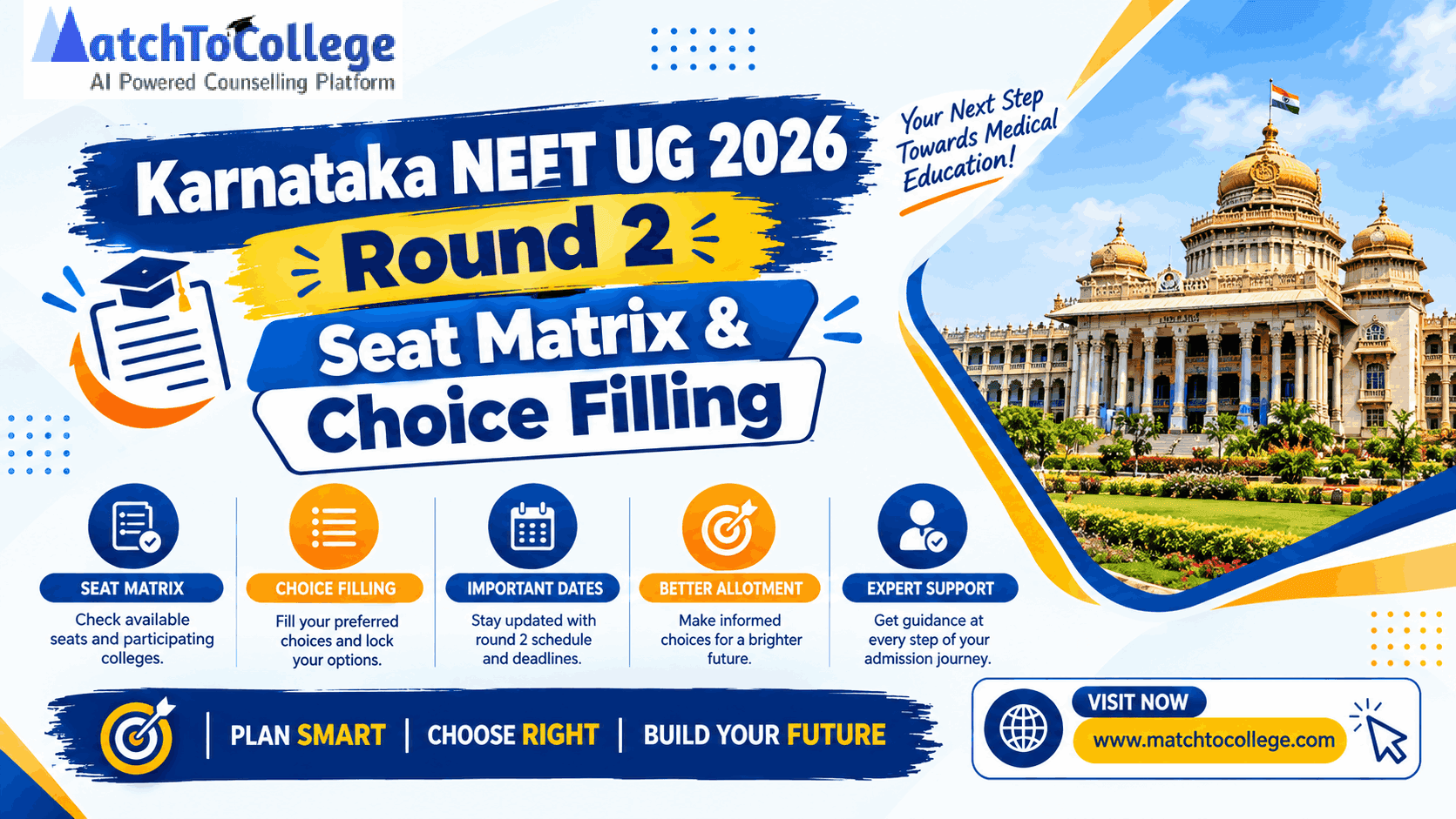 Karnataka NEET UG 2026 Round 2 Seat Matrix & Choice Filling