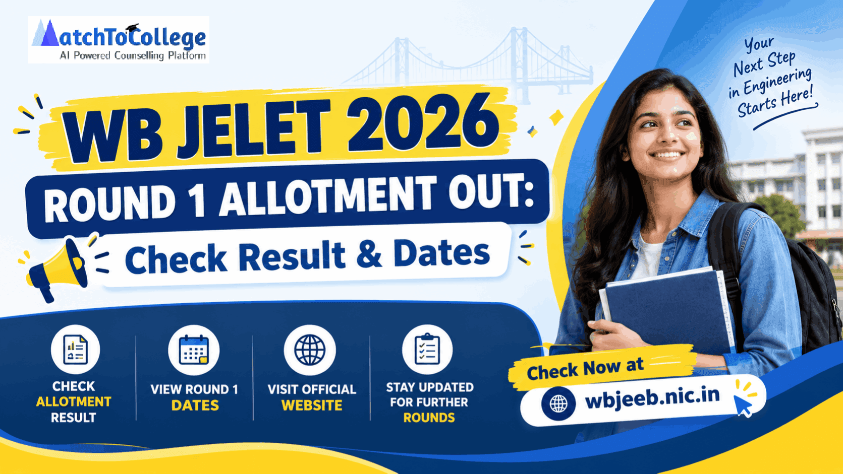 WB JELET 2026 Round 1 Allotment Out: Check Result & Dates