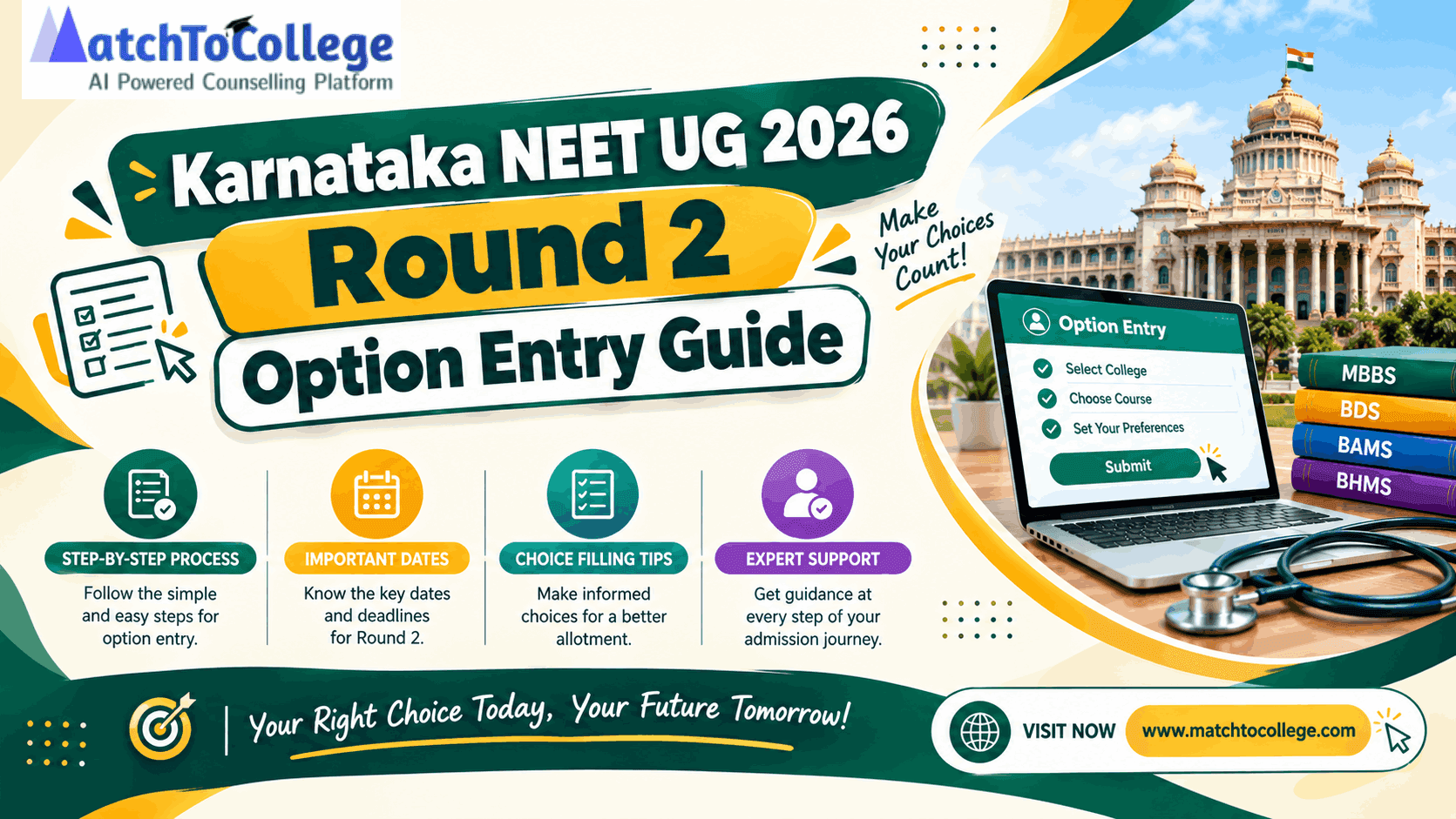 Karnataka NEET UG 2026 Round 2 Option Entry Guide