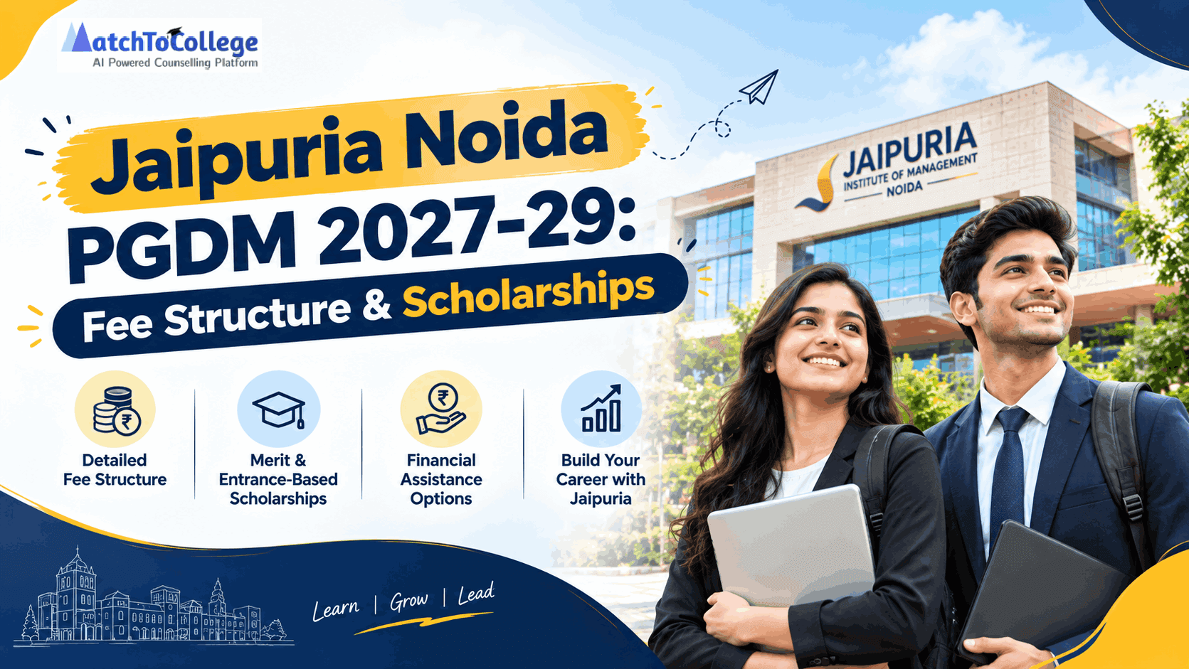 Jaipuria Noida PGDM 2027-29 Fee Structure & Scholarships