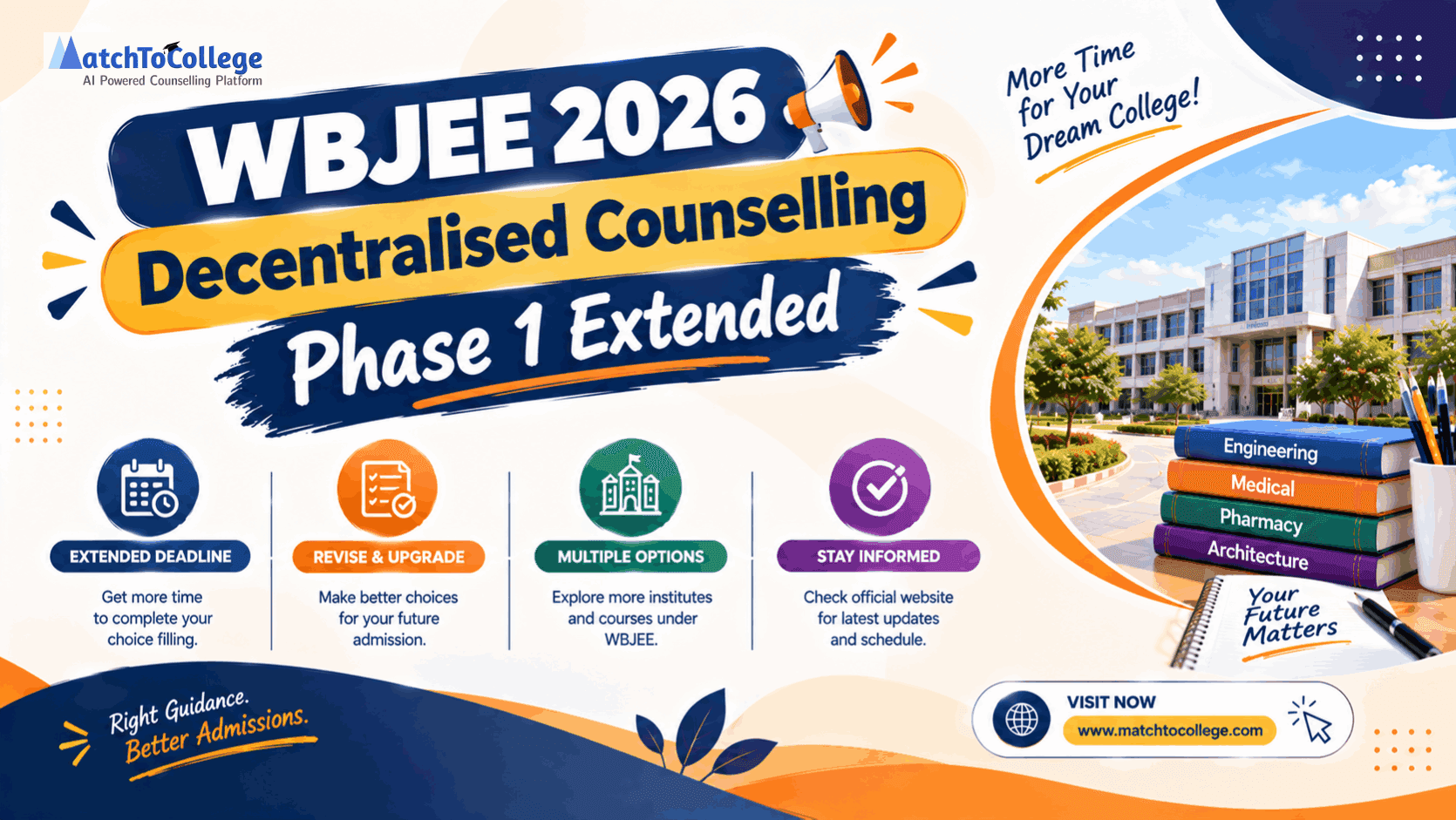 WBJEE 2026 Decentralised Counselling Phase 1 Extended
