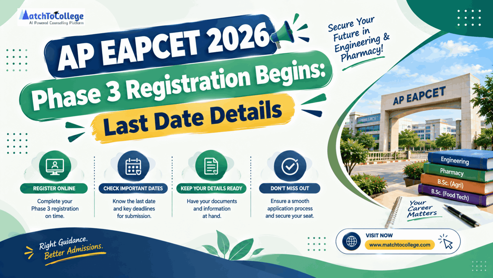 AP EAPCET 2026 Phase 3 Registration Begins: Last Date Details