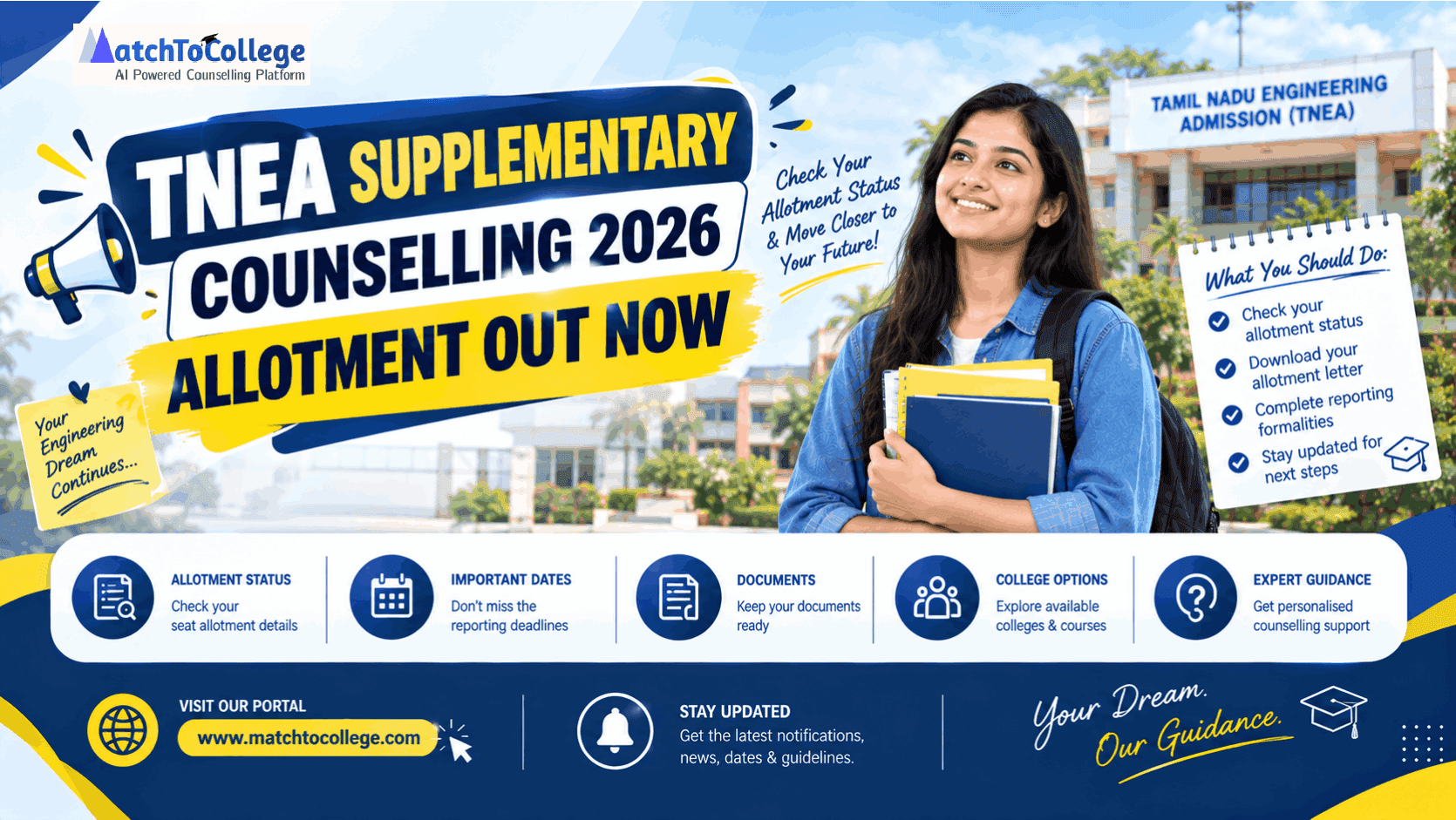 TNEA Supplementary Counselling 2026 Allotment Out Now