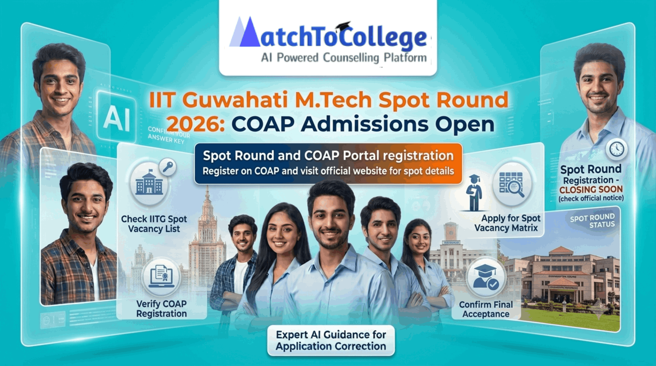 IIT Guwahati M.Tech Spot Round 2026: Urgent COAP Update