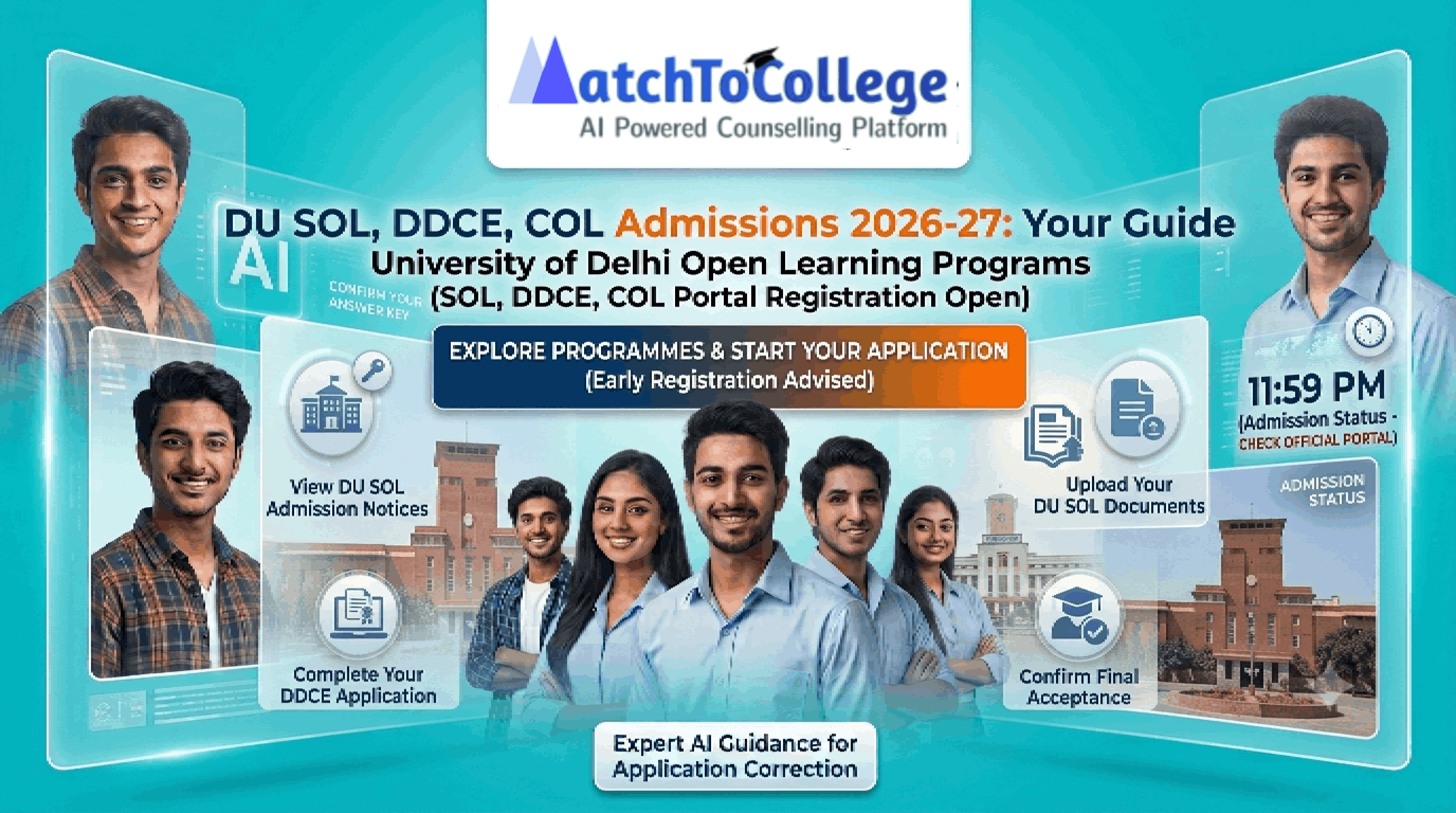 DU SOL, DDCE, COL Admissions 2026-27: Urgent Guide