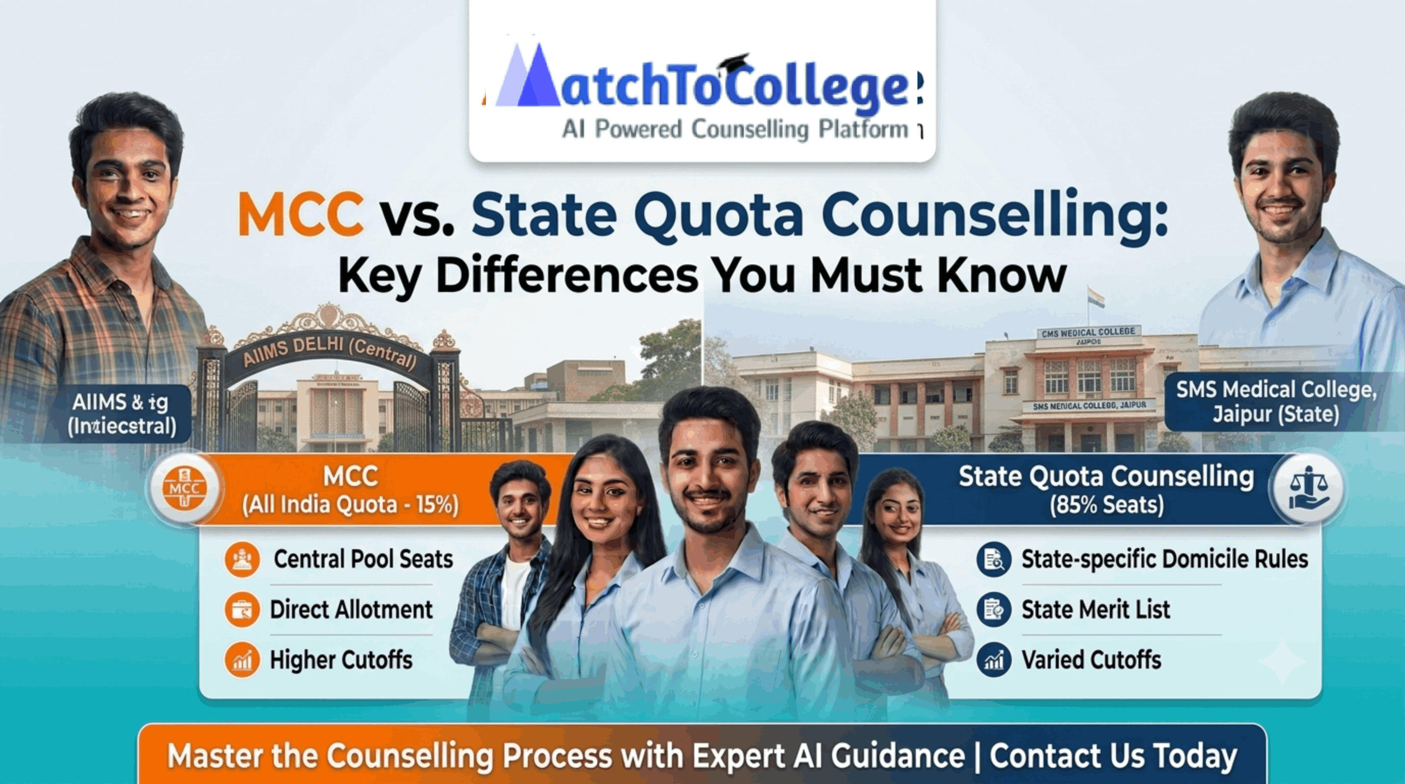 NEET 2025-26: MCC vs State Quota – Essential Differences Revealed