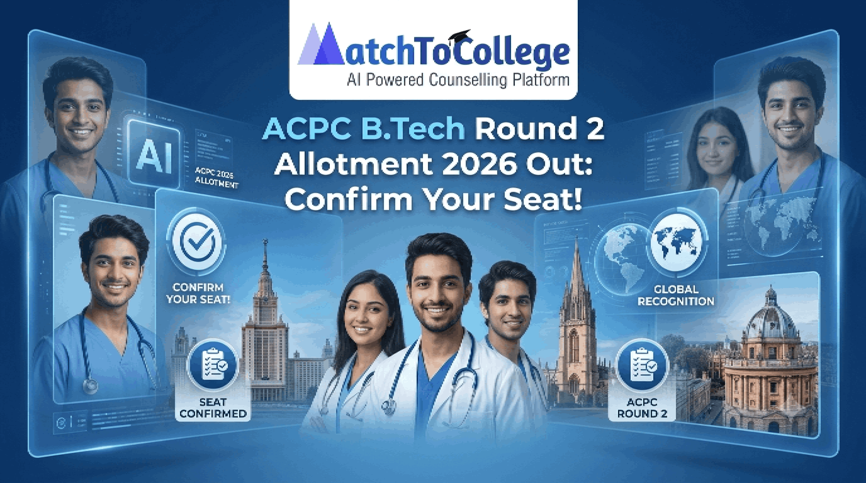 ACPC B.Tech Round 2 Allotment 2026 OUT! Confirm Your Seat Now