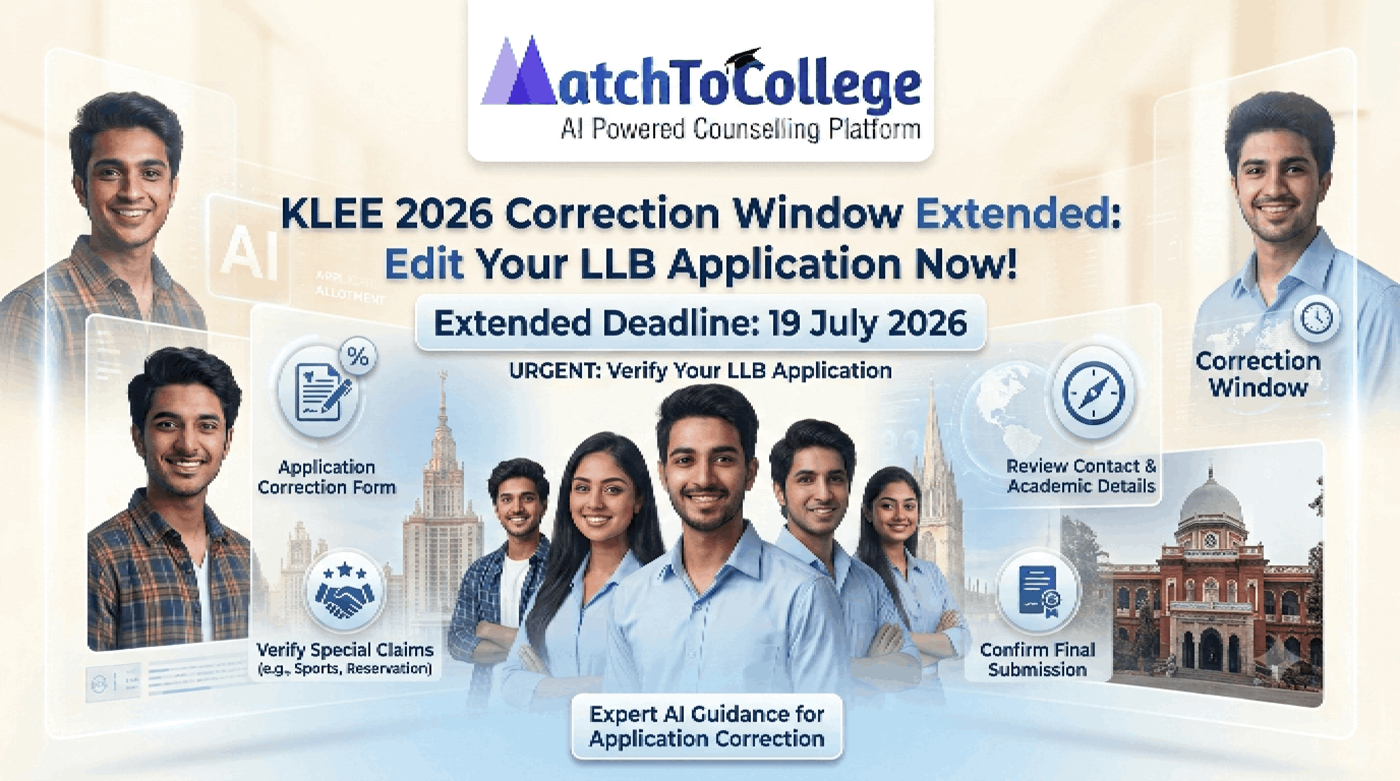 KLEE 2026 Correction Window Extended: Edit Your LLB Application NOW!
