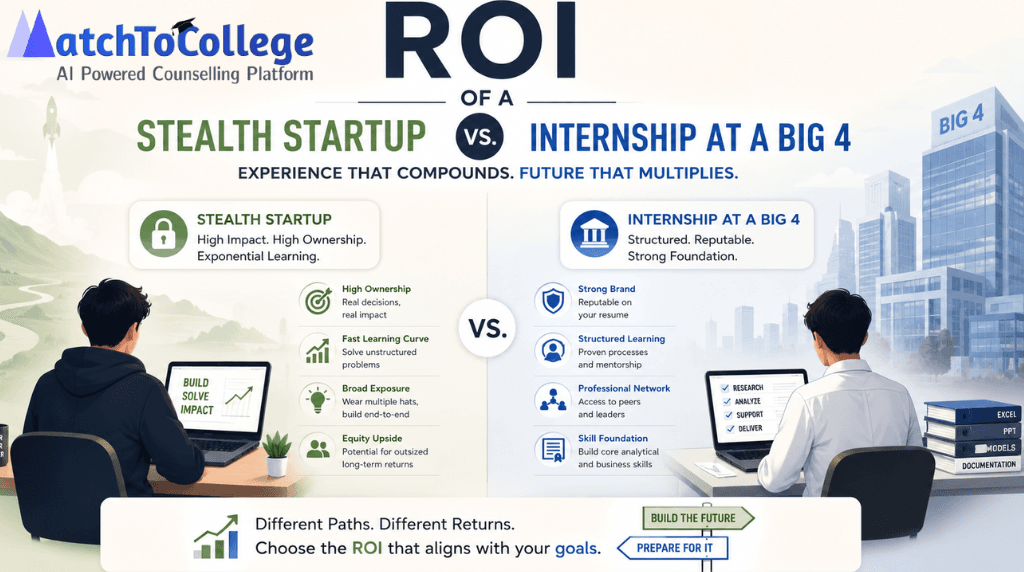 Stealth Startup vs. Big 4 Internship: Your Career ROI