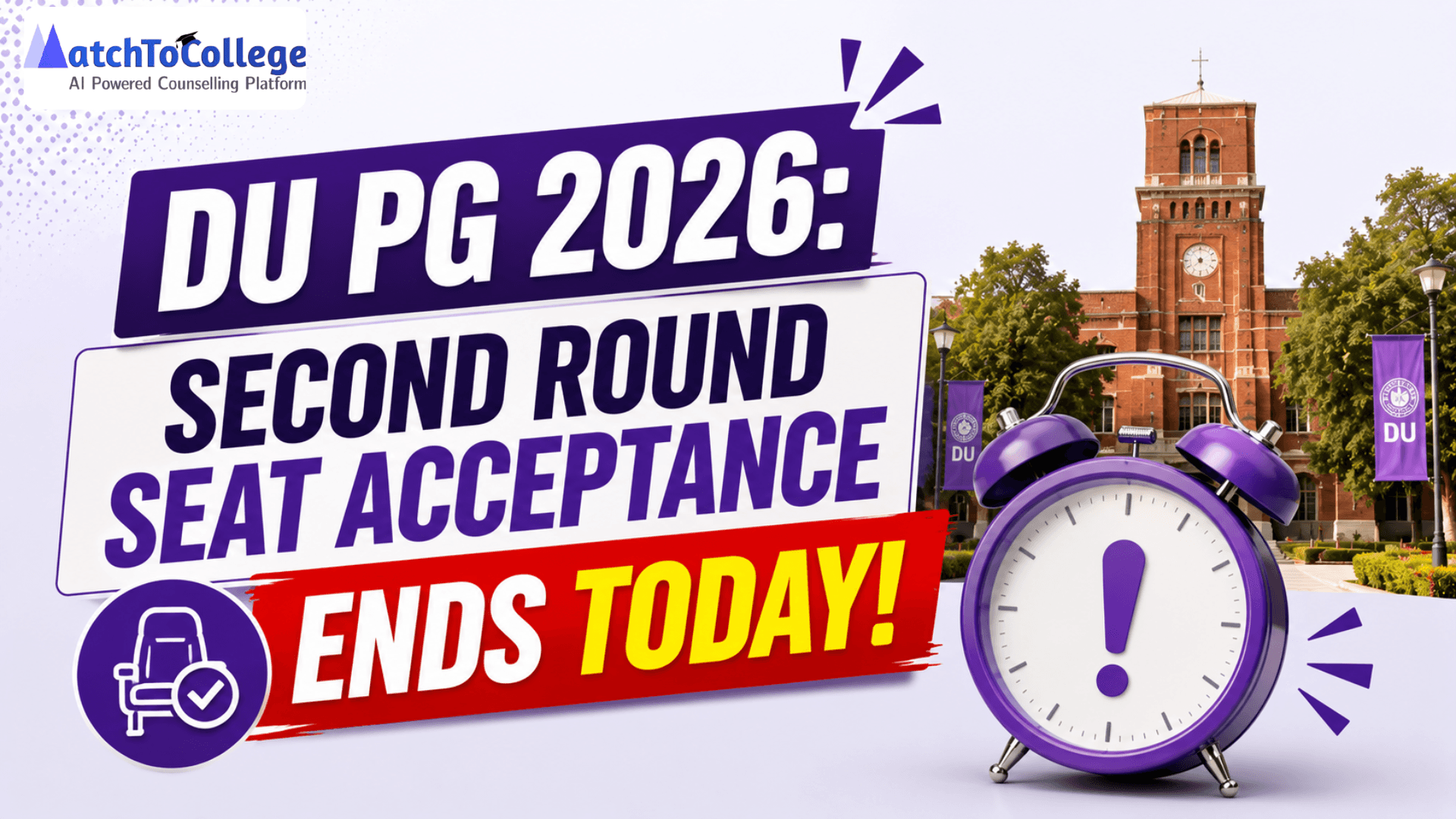 DU PG 2026: Second Round Seat Acceptance Ends Today!