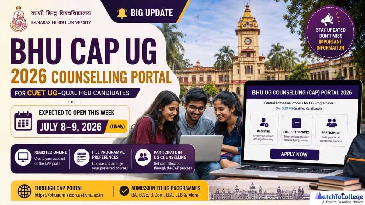 BHU UG Counselling 2026: CAP Portal Opening Soon!