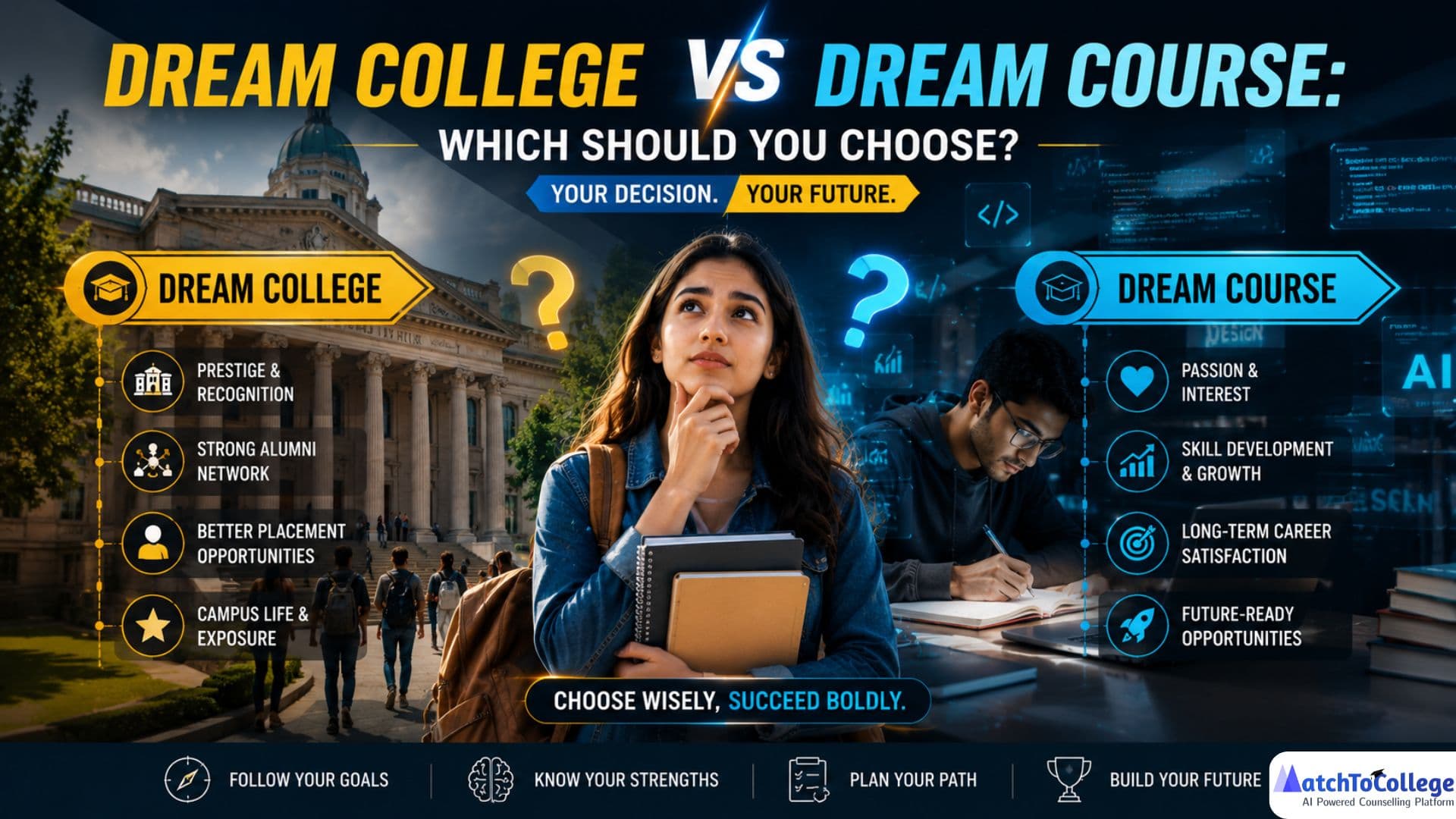 Dream College vs. Dream Course: Make Your Best Choice