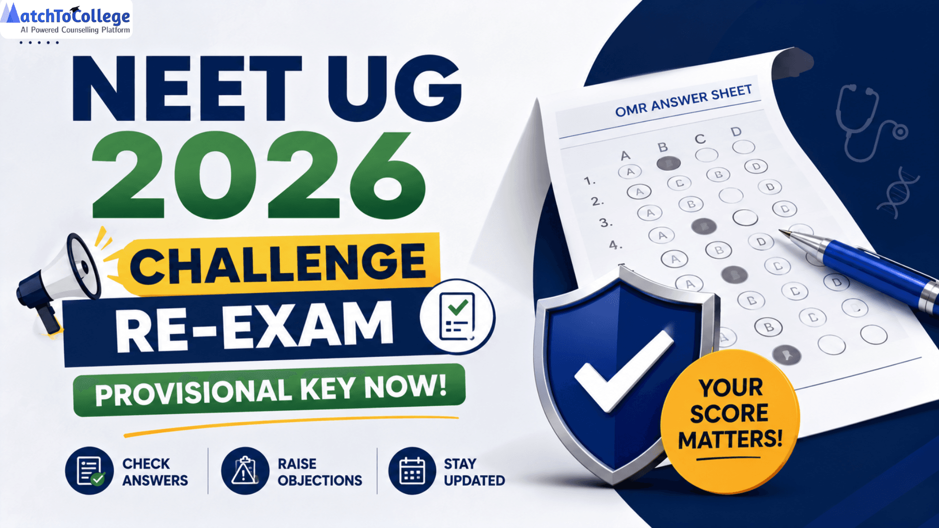 NEET UG 2026: Challenge Re-exam Provisional Key Now!