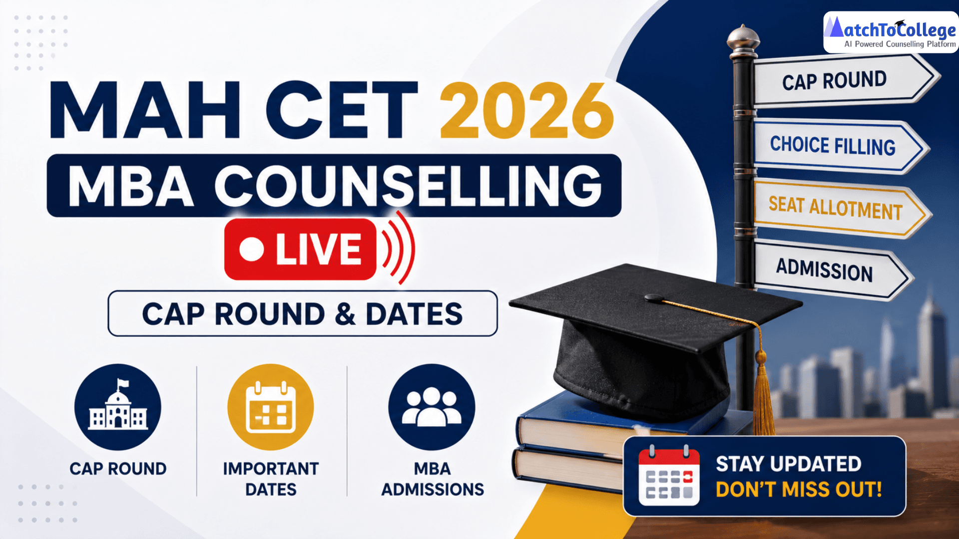 MAH CET 2026 MBA Counselling LIVE: CAP Round & Dates