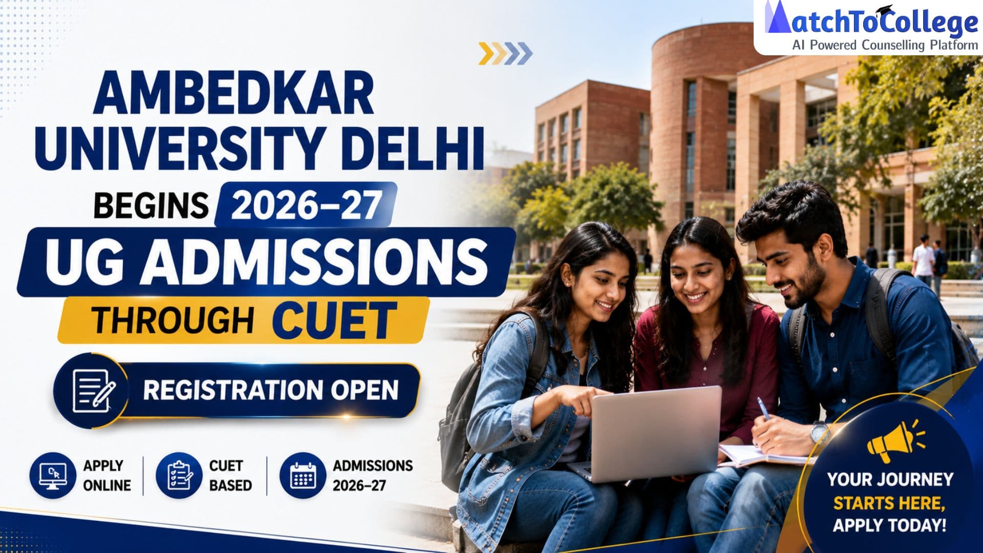 AUD Delhi 2026-27 UG Admissions Open via CUET: Your Guide